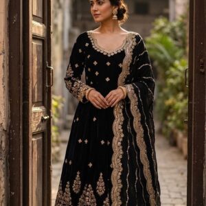 Ornale Lifestyle Gown Georgette with Embroidery Sequence Work